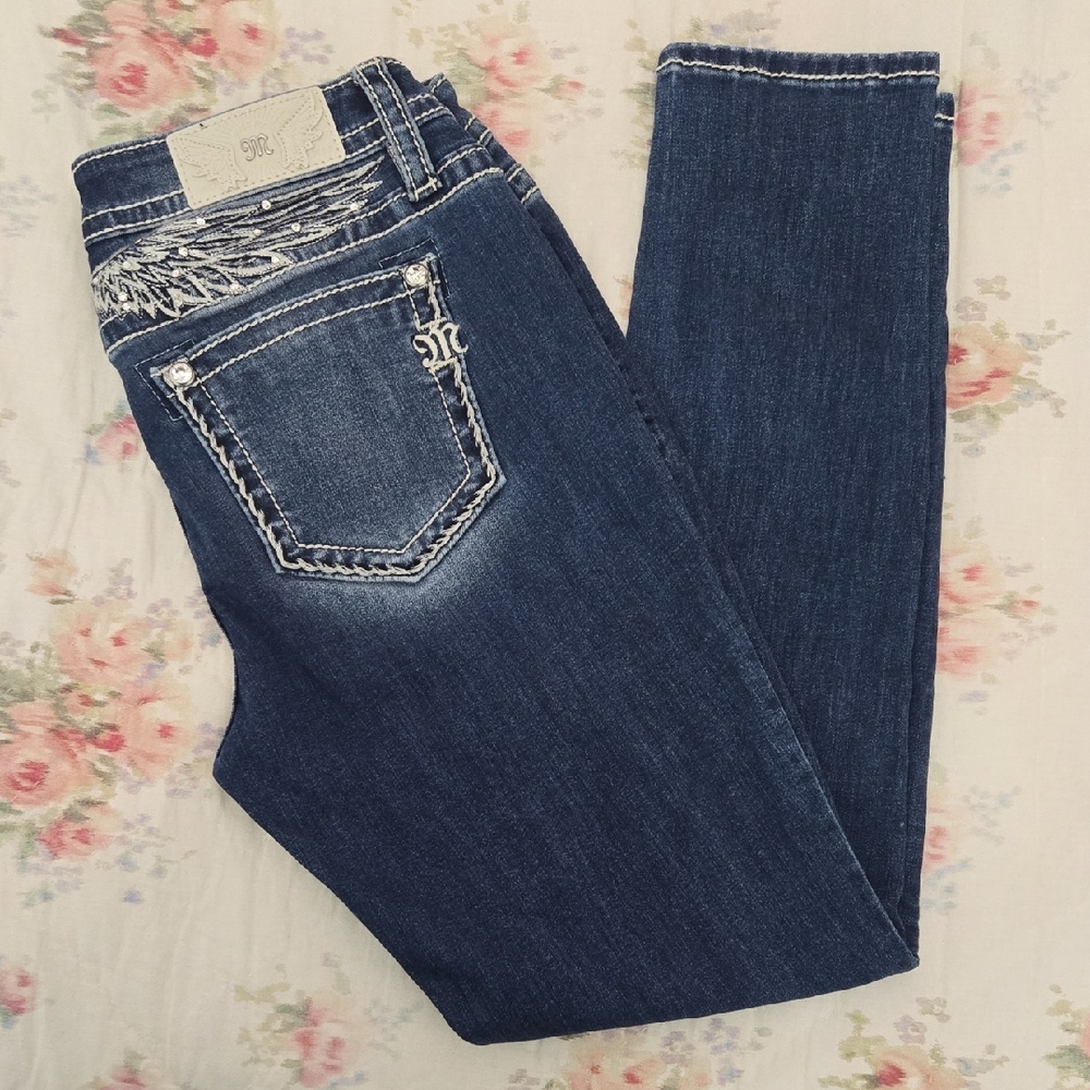Miss Me Dark Blue Skinny Jeans